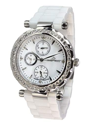 Stella Maris Damen-Armbanduhr Analog Quarz Premium Keramik Diamanten - STM15R1