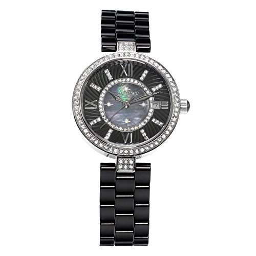Stella Maris Damen-Armbanduhr Analog Quarz Premium Keramik Diamanten - STM15SM2