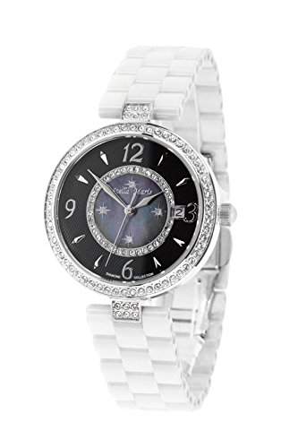 Stella Maris Damen-Armbanduhr Analog Quarz Premium Keramik Diamanten - STM15SM7
