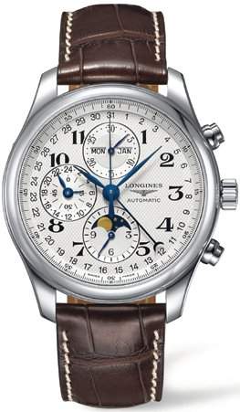 Longines Master Complications Automatic Chronograph Moonphase Stainless Steel Mens Watch L27734783