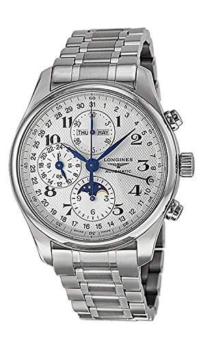 Longines Master Complications Automatic Chronograph Moonphase Stainless Steel Mens Watch L2773478