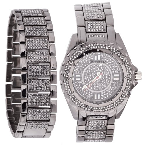 High Quality KRSHD FULL ICED Uhr Armband hemitate schwarz