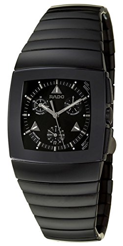 Rado Sintra Chronograph Black Ceramic Mens Quartz Watch Black Dial Calendar R13764152