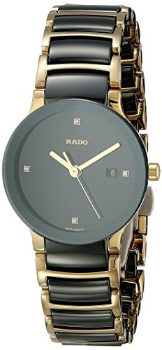 Rado Damen R30930712 zentrisch Jubile zweifarbig schwarz Keramik Armband Armbanduhr by RADO