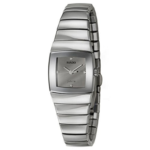 Rado Sintra Jubile Ceramos Womens Quartz Watch Silver Dial Calendar R13722702
