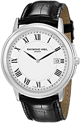 Raymond Weil Tradition White Dial Stainless Steel Mens Watch 54661-STC-00300