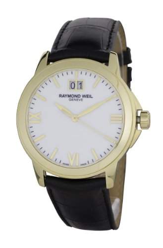 Raymond Weil Watches Herren-Armbanduhr XL Tradition Analog Quarz Leder 5476-P-00307