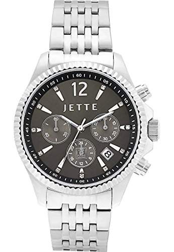 JETTE Time Damen-Armbanduhr Glorious Analog Quarz One Size, grau, silberanthrazitgrau