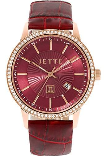 JETTE Time Damen-Armbanduhr Analog Quarz One Size, rot, rot