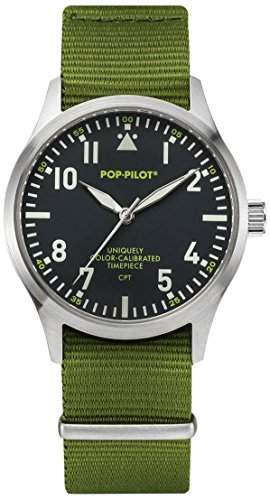 Pop-Pilot Unisex-Armbanduhr CPT Analog Quarz Nylon P4260362631014