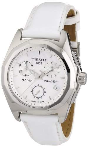 Tissot Damen-Armbanduhr XS Chronograph Leder T0082171611100