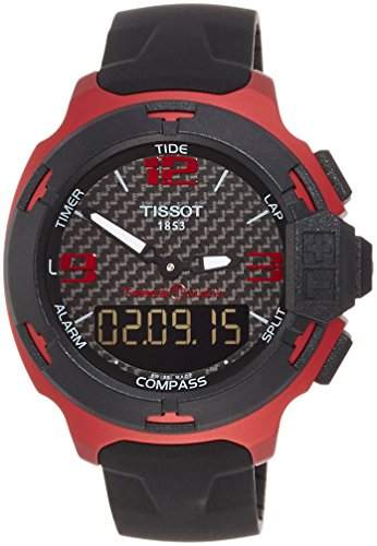 Tissot T-Race Touch Herren-Armbanduhr 42mm Armband Silikon Schwarz Schweizer Quarz T0814209720700