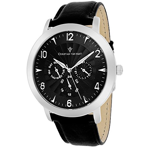 Christian Van Sant Herren cv3515 Analog Display Quartz Black Watch