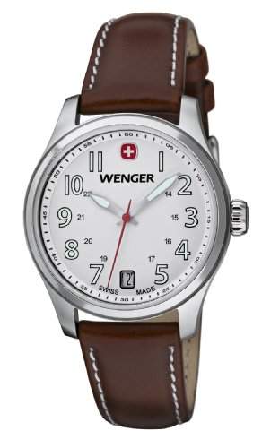 Wenger Damen-Armbanduhr XS Terragraph Analog Quarz Leder 010521101