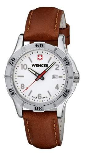 Wenger Damen-Armbanduhr XS Platoon Analog Quarz Leder 019211101