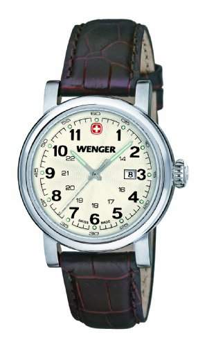 Wenger Damen-Armbanduhr XS Urban Classic Analog Quarz Leder 011021101