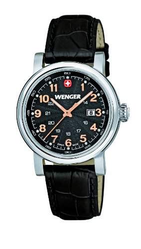 Wenger Damen-Armbanduhr XS Urban Classic Analog Quarz Leder 011021105