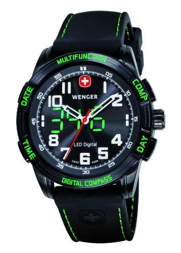 Wenger Herren-Armbanduhr XL Analog - Digital Quarz Silikon 70433