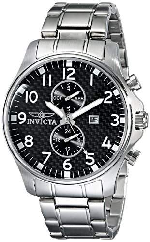 Invicta Herren-Armbanduhr XL Analog Quarz Edelstahl 0379