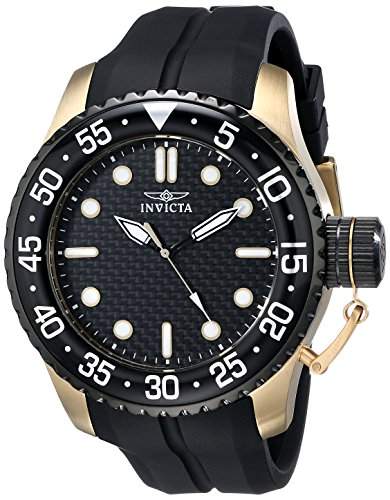 Invicta Pro Diver 17511 50 mm Edelstahl Schutzhuelle schwarz Silikon Flame Fusion Herren-Armbanduhr