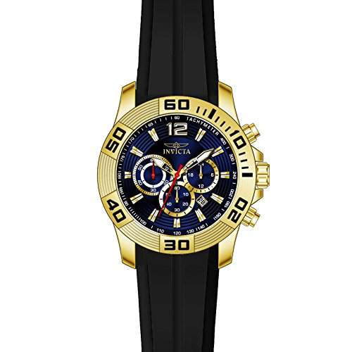 Invicta Pro Diver Herren 48mm Chronograph Schwarz Kautschuk Armband Uhr 20299