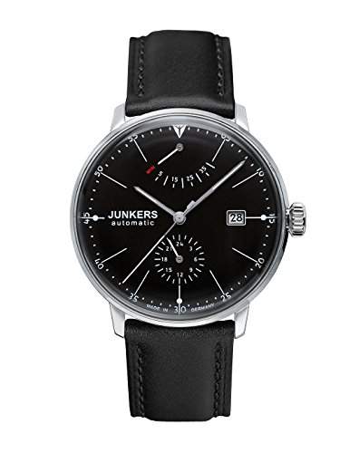 Junkers Herren-Armbanduhr XL Bauhaus Automatik Analog Automatik Leder 60602