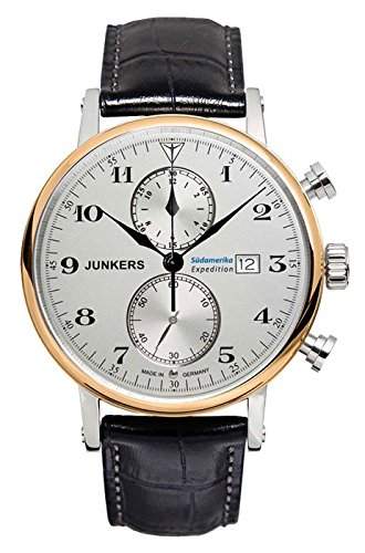 Junkers Herren-Armbanduhr Chronograph Quarz Leder 65865