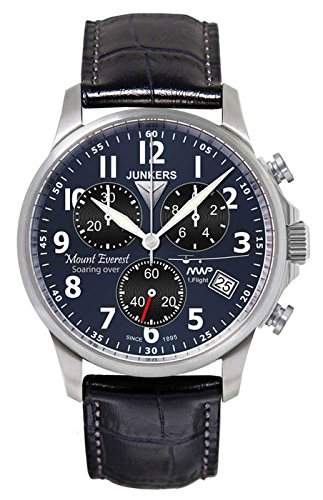 Junkers Herren-Armbanduhr Chronograph Quarz Leder 68943