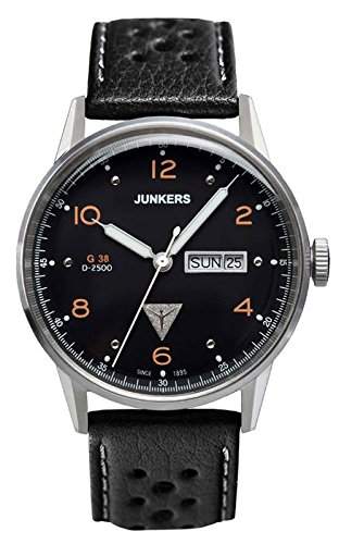 Junkers Herren-Armbanduhr Analog Quarz Leder 69445