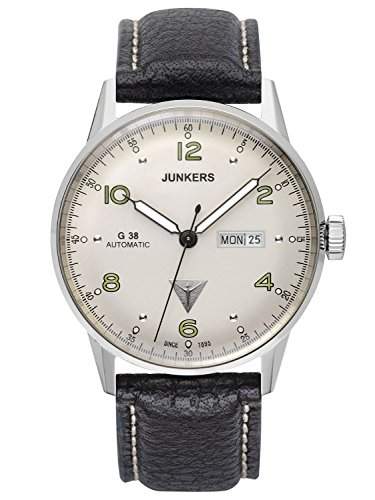 Junkers Herren-Armbanduhr Analog Automatik Leder 69664