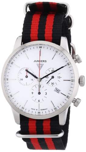 Junkers Watches Herren-Armbanduhr XL Chronograph Quarz Textil 6C86-1