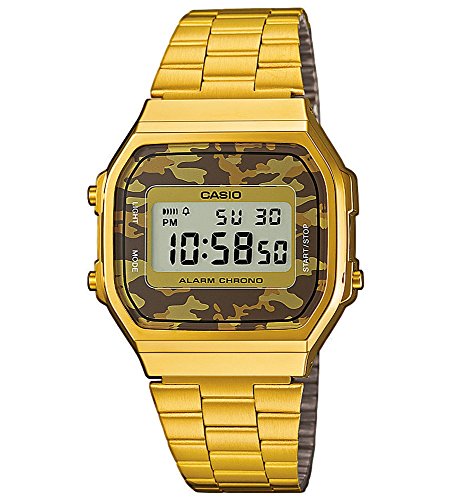 Casio Collection Armbanduhr der klassiker der 80 ziger Jahre goldfarbig A168WEGC 5EF