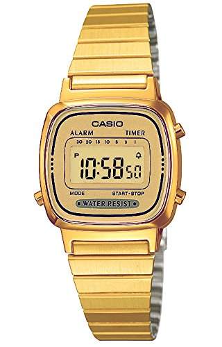 Casio Collection Retro Design Digitale Damenuhr Armbanduhr LA670WEGA-9EF