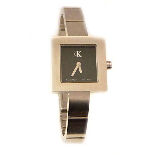 Uhr Calvin Klein Damen k0614104 Quarz Batterie Stahl Quandrante schwarz Armband Stahl