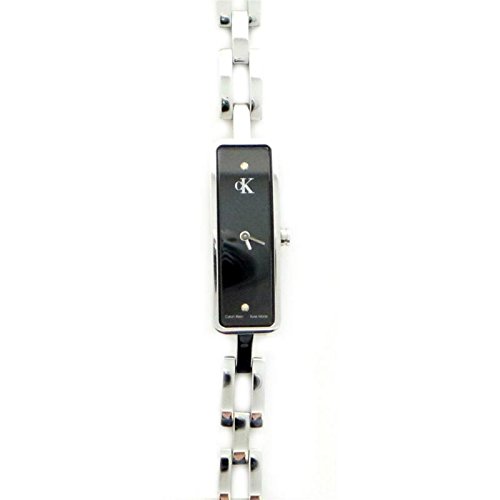 Uhr Calvin Klein Damen k1023102 Quarz Batterie Stahl Quandrante schwarz Armband Stahl