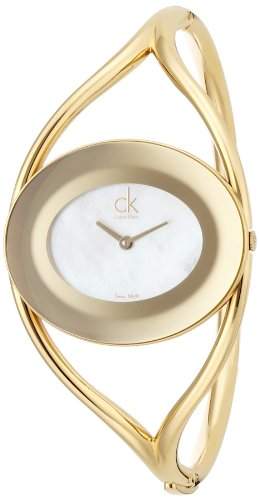 Calvin Klein Damen-Armbanduhr Analog Quarz Edelstahl K1A2391G