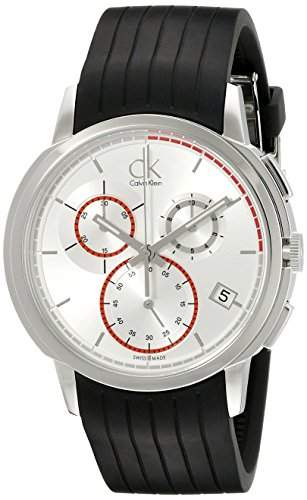 Calvin Klein Herren-Armbanduhr Analog Quarz Kautschuk K1V27926