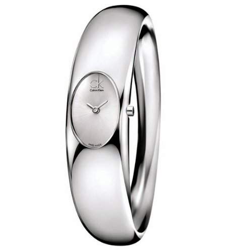 Calvin Klein Damen-Armbanduhr Analog Quarz Edelstahl K1Y22120