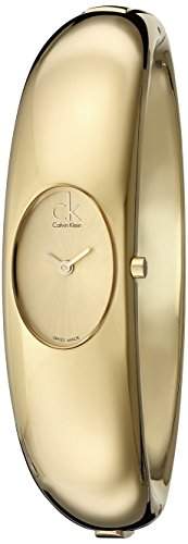 Calvin Klein Damen-Armbanduhr Analog Quarz Edelstahl K1Y22209