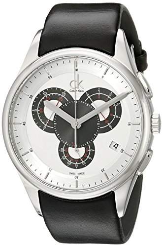 Calvin Klein Herren-Armbanduhr Analog Quarz Leder K2A27188
