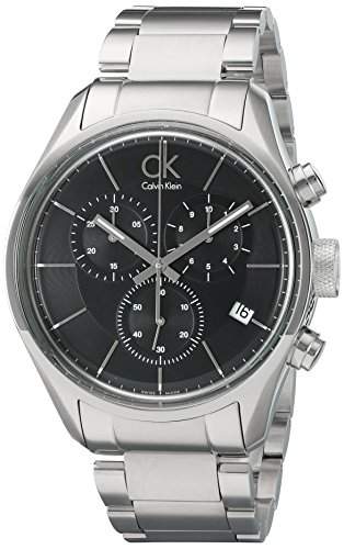 Calvin Klein Herren-Armbanduhr XL Chronograph Edelstahl K2H27104