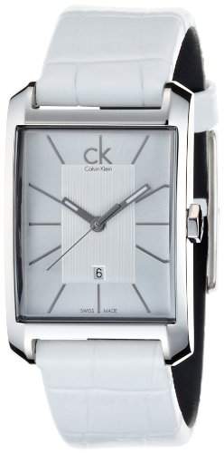 Calvin Klein Damen-Armbanduhr Window Analog Quarz Leder K2M23120