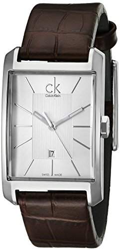 Calvin Klein Damen-Armbanduhr Window Analog Leder K2M23126
