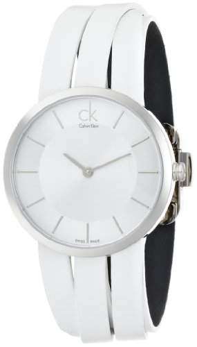 Calvin Klein Damen-Armbanduhr Analog Quarz Leder K2R2M1K6