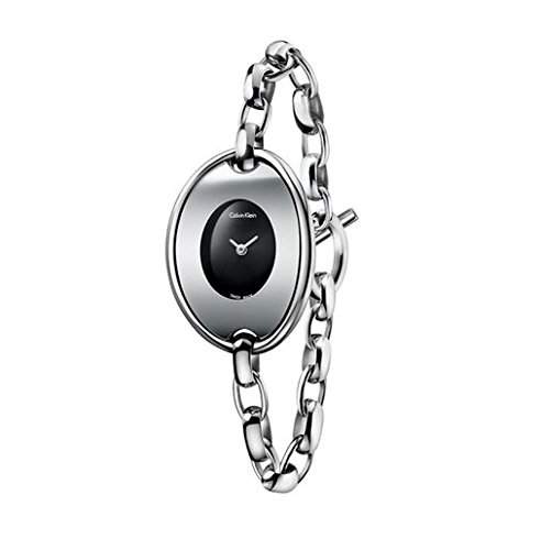 Calvin Klein Damen-Armbanduhr Analog Quarz Edelstahl K3H23121