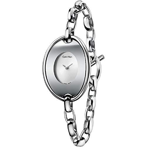 CK Damen-Armbanduhr XS Analog Quarz Edelstahl K3H23126
