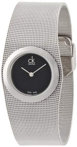 Calvin Klein Damen-Armbanduhr Analog Quarz Edelstahl K3T23121