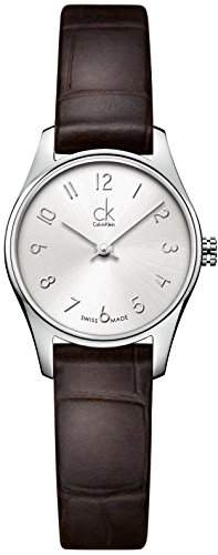 Calvin Klein Damen-Armbanduhr Analog Quarz Leder K4D231G6