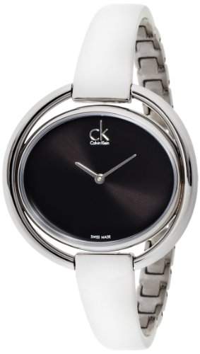 Calvin Klein Damen-Armbanduhr Analog Quarz Edelstahl K4F2N111