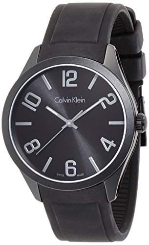 Calvin Klein Herren-Armbanduhr Analog Quarz Kautschuk K5E514B1